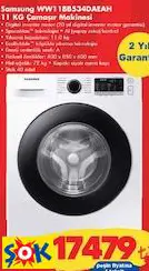 SAMSUNG 11 KG ÇAMAŞIR MAKİNESİ